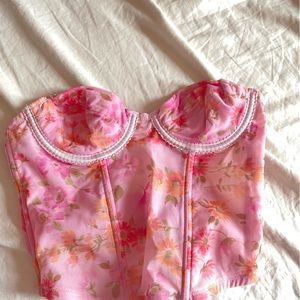 Flower Corset Top